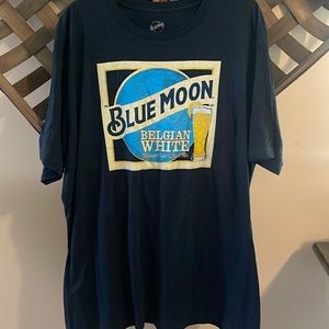 BLUE MOON BELGIAN WHITE BEER T-SHIRT SIZE 2X-LARGE